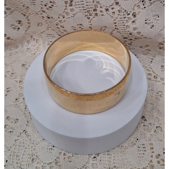 J.Crew Gold-Toned Wide Bangle Bracelet - Picture 4 of 5
